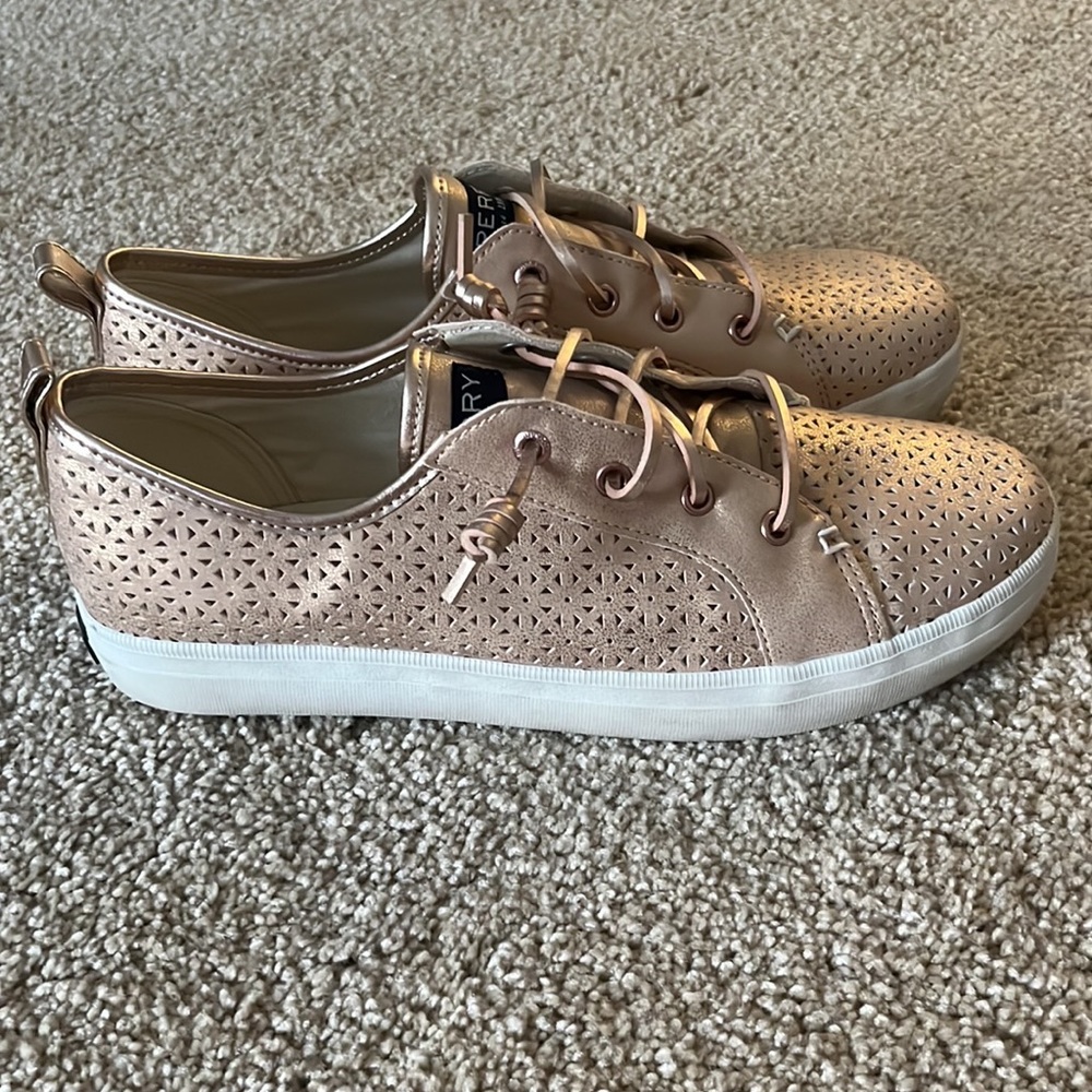 Rose gold sneakers